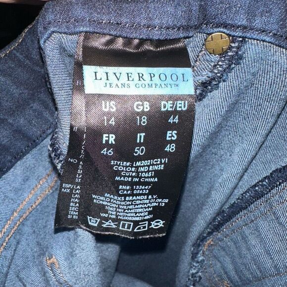 Liverpool stretchy elastic waist pull on size 14 pants - Picture 4 of 5